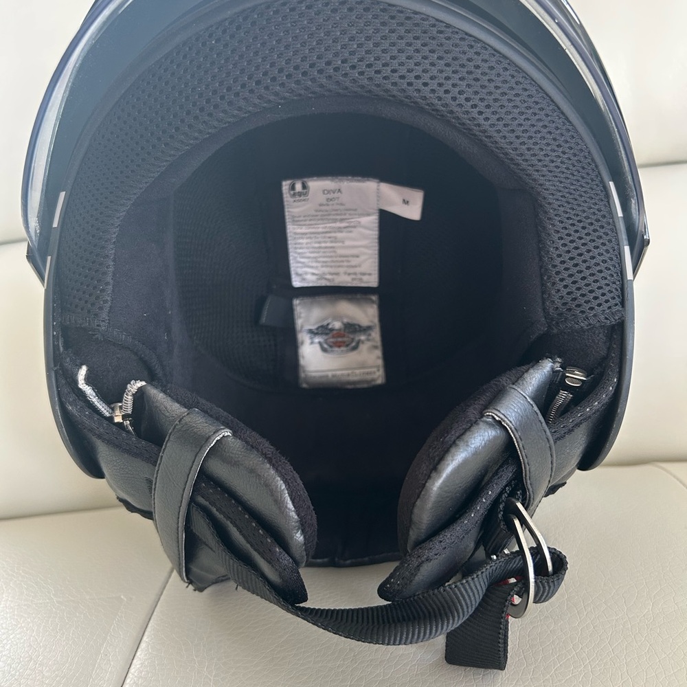 Harley-Davidson Women's Half Helmet w/ Retractable Sun Shield - Size M - Picture 6 of 9